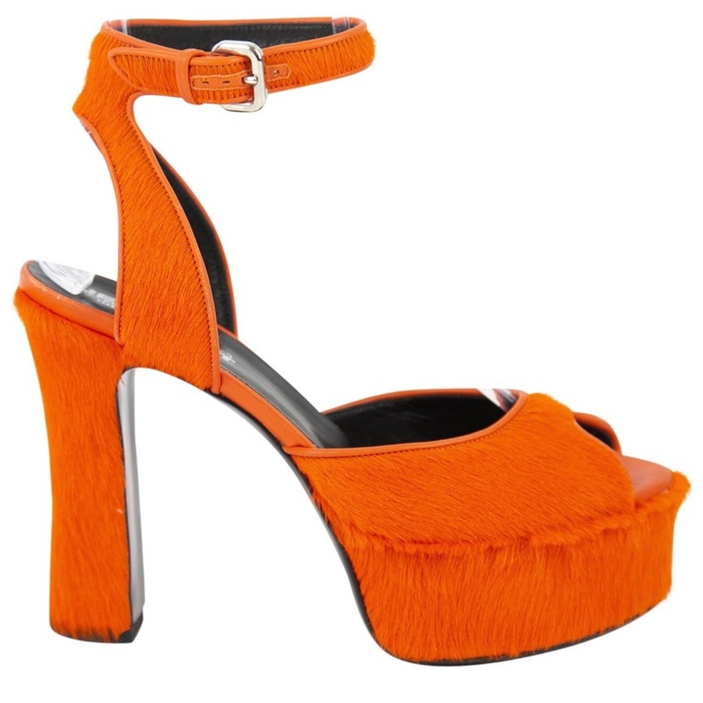 authentic JEREMEY SCOTT Moschino SIZE 39 Pony Hide